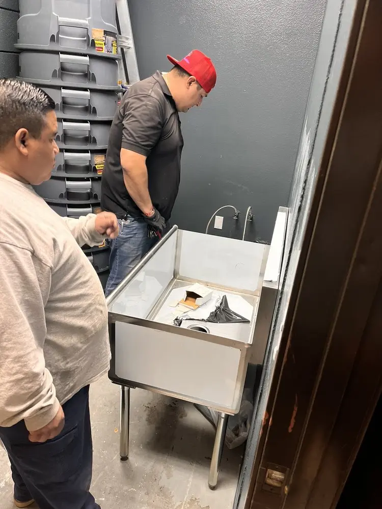 Commercial plumbing and sink installation in Hillsboro